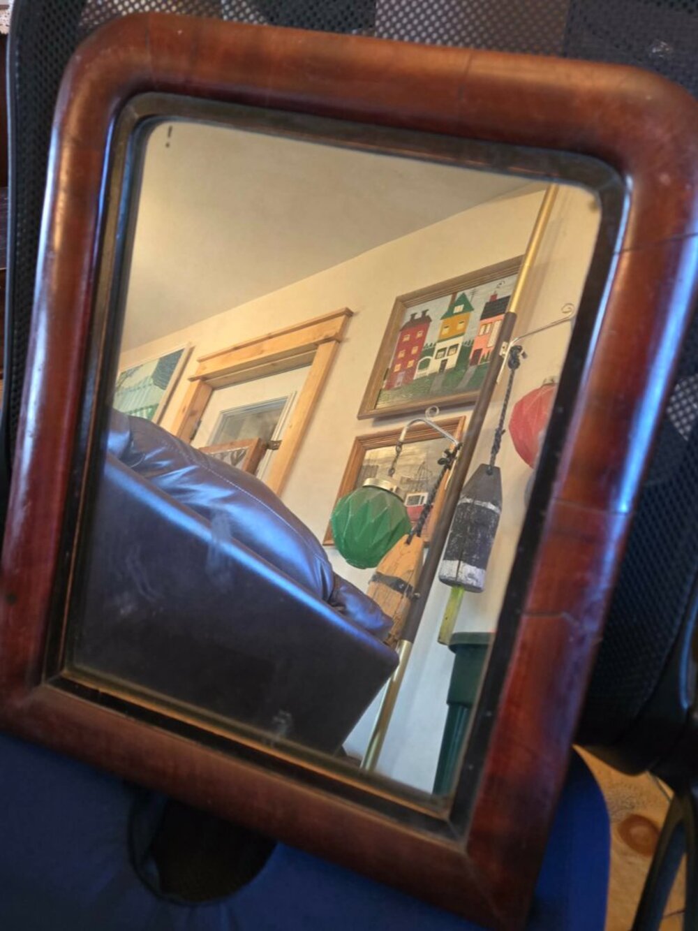 Antique c.1770 Scottish Swing Mirror – From Dunkeld Cathedral Manse Scotland